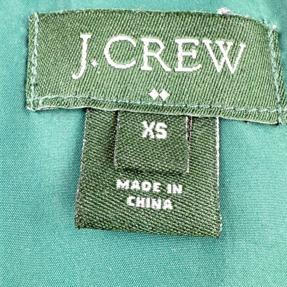 J.Crew Quilted Down Puffer Vest‎ Size XS Womens Pine Green